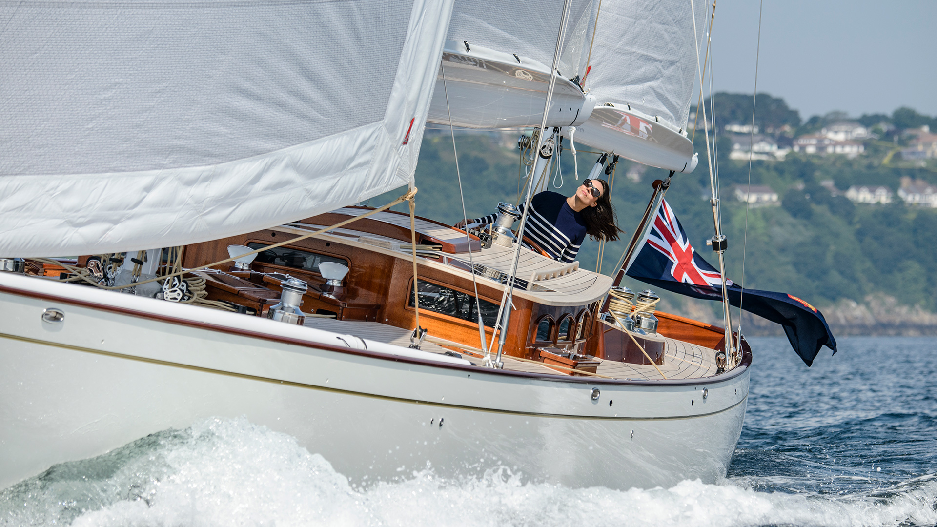 Spirit Yachts wood hull boat Spirit Yachts wood hull boat